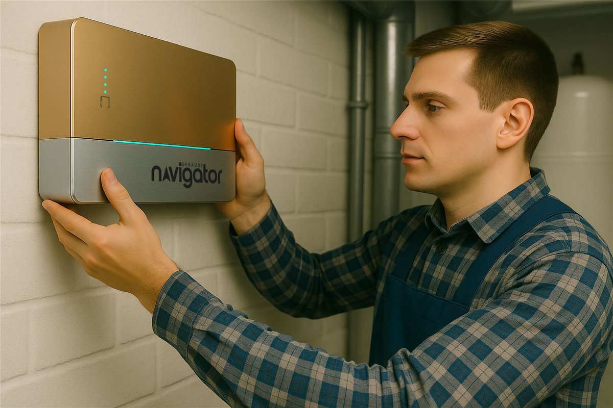 GN-Gateway an der Wand installiert